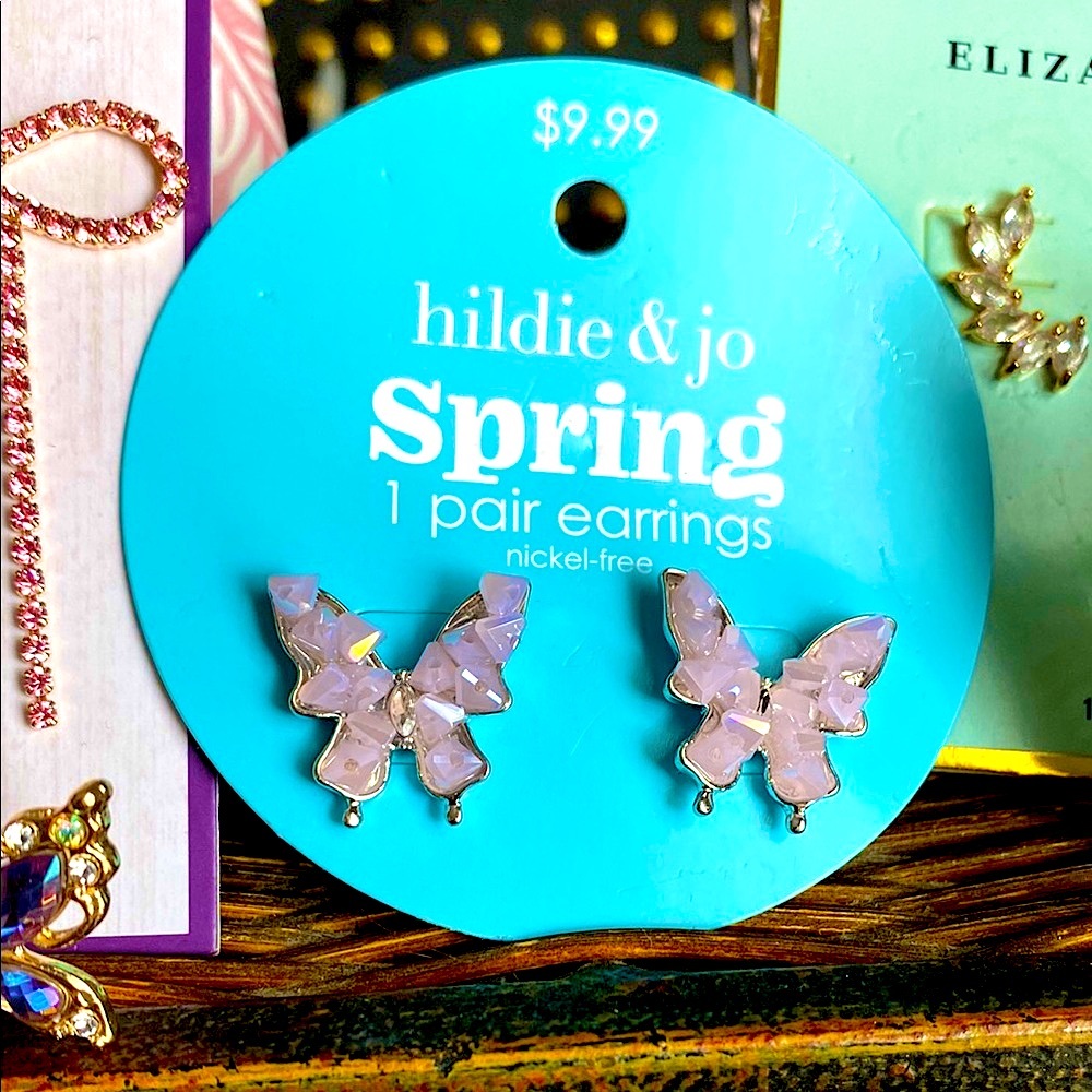 Assorted Earrings Set ALL STERLING SILVER OR GOLD PLATED :) free hair clips! - Picture 4 of 13